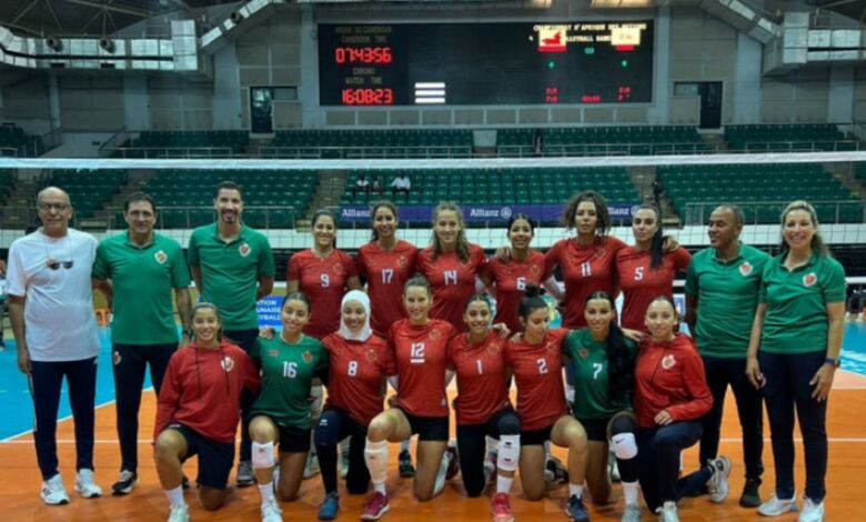 كأس أمم إفريقيا للكرة الطائرة سيدات 2023: المنتخب المغربي يفوز على الليسوتو المنتخب المغربي سيدات للكرة الطائرة 850x560 1 4 780x470