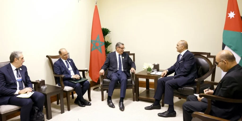 البحر الميت .. أخنوش يجري مباحثات مع رئيس الوزراء الأردني Jordan