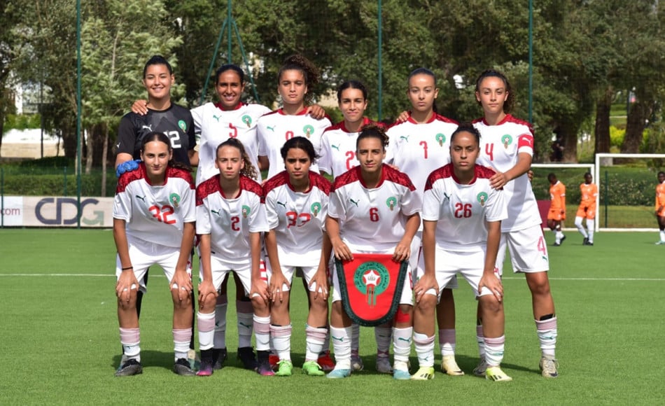 كرة القدم.. المنتخب الوطني النسوي لأقل من 16 سنة يتعادل مع منتخب كولومبيا بدون أهداف Quipe du maroc fminine de football u16 1720357030