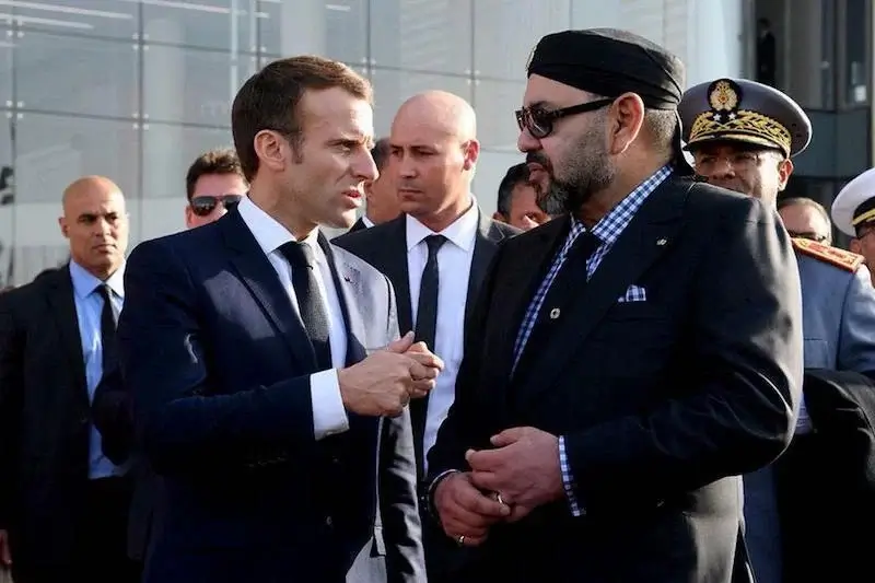 زيارة ماكرون إلى المغرب في أكتوبر لتعزيز التعاون الثنائي Macron roi majeste 2