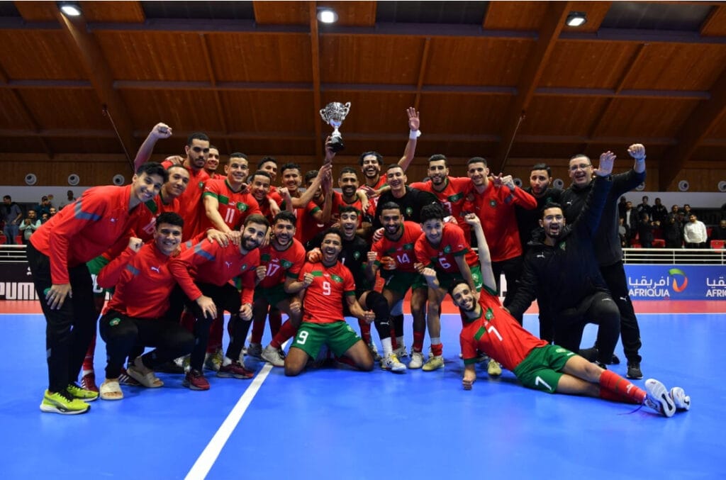 المنتخب الوطني داخل القاعة يظفر بلقب الدوري الدولي بعد فوز مستحق على البرتغال Img 6199