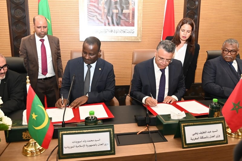 المغرب وموريتانيا يوقعان برنامج عمل للتعاون في مجال التحول الرقمي للعدالة Img 3051
