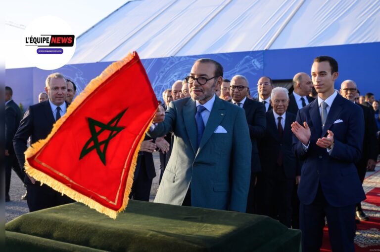 جلالة الملك يترأس بالنواصر حفل تقديم وإطلاق أشغال إنجاز المركب الصناعي لمحركات الطائرات التابع لمجموعة “سافران” Photo output