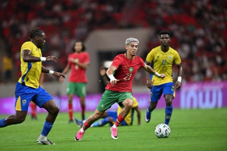 المنتخب الوطني المغربي ينتصر على الغابون بثنائية نظيفة IMG